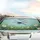 Indigo Dragonfly Star Speckles Daisies - Wildlife Lover Car Decor Car Sunshade - 5