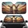 Laughing Chihuahuas Steering Wheel Sunset Road - Road Trip Essential Gift Car Sunshade - 1