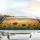 Sunflowers Meadow Warm Sunset Horizon - Nature Lover Car Interior Decor Gift Car Sunshade - 5