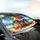 Happy Dachshunds Tropical Beach Vacation - Beach Lifestyle Gift for Dachshund Lovers Car Sunshade - 6