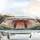 Japanese Torii Gate Rising Sun Cherry Blossom Bamboo Seigaiha - Travel Essentials Car Sunshade - 5
