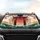 Japanese Torii Gate Rising Sun Cherry Blossom Bamboo Seigaiha - Travel Essentials Car Sunshade - 4