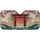 Japanese Torii Gate Rising Sun Cherry Blossom Bamboo Seigaiha - Travel Essentials Car Sunshade - 3