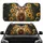 Baby Highland Cow Sunflowers Floral - Farmhouse Decor Gift for Cow Lover Car Sunshade - 1