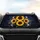 Sunflowers Monarch Butterflies Moonlit Night Sky - Nature Lover Gift Car Sunshade - 4