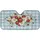 Ladybugs Blooming Daisies Leaves Tendrils Gingham Check Field - Wildlife Lover Gift Car Sunshade - 3