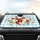 Ladybugs Blooming Daisies Leaves Tendrils Gingham Check Field - Wildlife Lover Gift Car Sunshade - 4