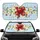 Red Ladybugs White Daisies Gingham - Spring Day Gift for Ladybug Lover Car Sunshade - 1