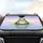 Frog Lily Pad Water Ripples Sky Clouds Flora Particles - Wildlife Gift Car Sunshade - 4