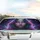 Mystical Woman Glowing Eyes Glitter Cheeks Cosmic Nebula - Fantasy Lover Gift Car Sunshade - 4
