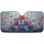 Blue Morpho Butterflies Coral Poppies Botanical Garden - Nature Lover Car Decor Car Sunshade - 3