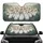 Interlocking White Geese Marsh Reeds Pond Water - Wildlife Admirer Present Car Sunshade - 1