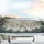 Interlocking White Geese Marsh Reeds Pond Water - Wildlife Admirer Present Car Sunshade - 5