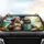 Joyful Sloths Floral Hat Hawaiian Shirt Tropical Beach Scene - Wildlife Lover Gift Car Sunshade - 4