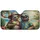 Joyful Sloths Floral Hat Hawaiian Shirt Tropical Beach Scene - Wildlife Lover Gift Car Sunshade - 3