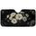 White Daisy Flowers Black Background - Nature Lover Everyday Style Car Sunshade - 3