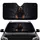 Majestic Rottweiler Dog Expressive Eyes Powerful Paws Dark Scene - Dog Lover Gift Car Sunshade - 1