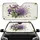 Purple Iris Lavender Flowers Botanical - Car Decor Gift for Botanical Lover Car Sunshade - 1