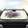 Purple Iris Lavender Flowers Botanical - Car Decor Gift for Botanical Lover Car Sunshade - 4