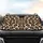 Cream Tan Deep Brown Leopard Fur Spot Animal Print Luxury Style Accent Wildlife Lover Gift Car Sunshade - 4