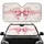 Shimmering Silk Ribbon Bow Rococo Filigree - Car Decor Gift Car Sunshade - 1