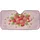 Pastel Pink Ripe Strawberries Fresh Green Leaves White Daisies - Fruit Lover Car Decor Gift Car Sunshade - 3