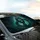 Majestic Serpentine Dragon Glowing Emerald Eyes - Dark Fantasy Lover Gift Car Sunshade - 6