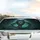 Majestic Serpentine Dragon Glowing Emerald Eyes - Dark Fantasy Lover Gift Car Sunshade - 5