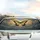 Majestic Butterfly Golden Amber Teal Clouds Sunrise Sunset Sky - Wildlife Lover Gift Car Sunshade - 5