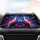 Neon Cyber Wolf Glowing Visor Circuit Board Armor - Futuristic Car Decor for Tech Fans Car Sunshade - 4