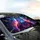 Neon Cyber Wolf Glowing Visor Circuit Board Armor - Futuristic Car Decor for Tech Fans Car Sunshade - 6