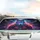 Neon Cyber Wolf Glowing Visor Circuit Board Armor - Futuristic Car Decor for Tech Fans Car Sunshade - 5