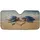 Golden Sand Blue Sea Turtles Starfish Heart Seashells - Ocean Wildlife Lover Gift Car Sunshade - 3