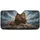 Majestic Regal Lion Reclining Golden Cushion Sky Clouds - Wildlife Lover Car Decor Gift Car Sunshade - 3