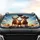 Three Chihuahua Dogs Cowboy Hat Road Trip Adventure - Travel Essentials Gift for Dog Lovers Car Sunshade - 4