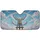 Majestic White Goose Painter Easel Paint Brush Rainbow Sky Clouds - Creative Art Lover Gift Car Sunshade - 3