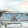 Majestic White Goose Painter Easel Paint Brush Rainbow Sky Clouds - Creative Art Lover Gift Car Sunshade - 5