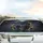 Roaring Black Jaguar Electric Blue Spots Molten Gold Splashes - Big Cat Lover Gift Car Sunshade - 5