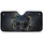 Roaring Black Jaguar Electric Blue Spots Molten Gold Splashes - Big Cat Lover Gift Car Sunshade - 3