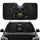 Dark Charcoal Geometric Skull With Gold Teeth - Luxury Driver Gift Car Sunshade - 1