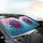 Lush Symmetrical Rose Bouquets - Vibrant Floral Everyday Use Gift Car Sunshade - 6