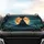 Spooky Castle Harvest Moon Jack-o'-Lanterns - Halloween Decor Gift Car Sunshade - 4