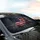 Rugged Distressed American Flag - American Heritage Display Car Sunshade - 6