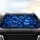 Organic Shapes Navy Blue Black Electric Camouflage Travel Essentials Traveler Gift Car Sunshade - 4