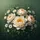 Elegant Creamy Peonies White Daisies Botanical - Car Interior Upgrade Car Sunshade - 7