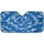Royal Blue White Flowing Waves Liquid Marble Topographic Map Car Interior Upgrade Car Sunshade - 3