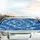 Royal Blue White Flowing Waves Liquid Marble Topographic Map Car Interior Upgrade Car Sunshade - 5