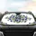 Deep Blue Flowers Botanical Tapestry Golden Stars Car Interior Upgrade Car Sunshade - 4