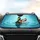 Realistic Mallard Duck Swimming Water Splashes - Wildlife Lover Gift Car Sunshade - 4