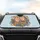 Peach Dusty Blue Floral Arrangement Berries - Car Decor Gift Car Sunshade - 4